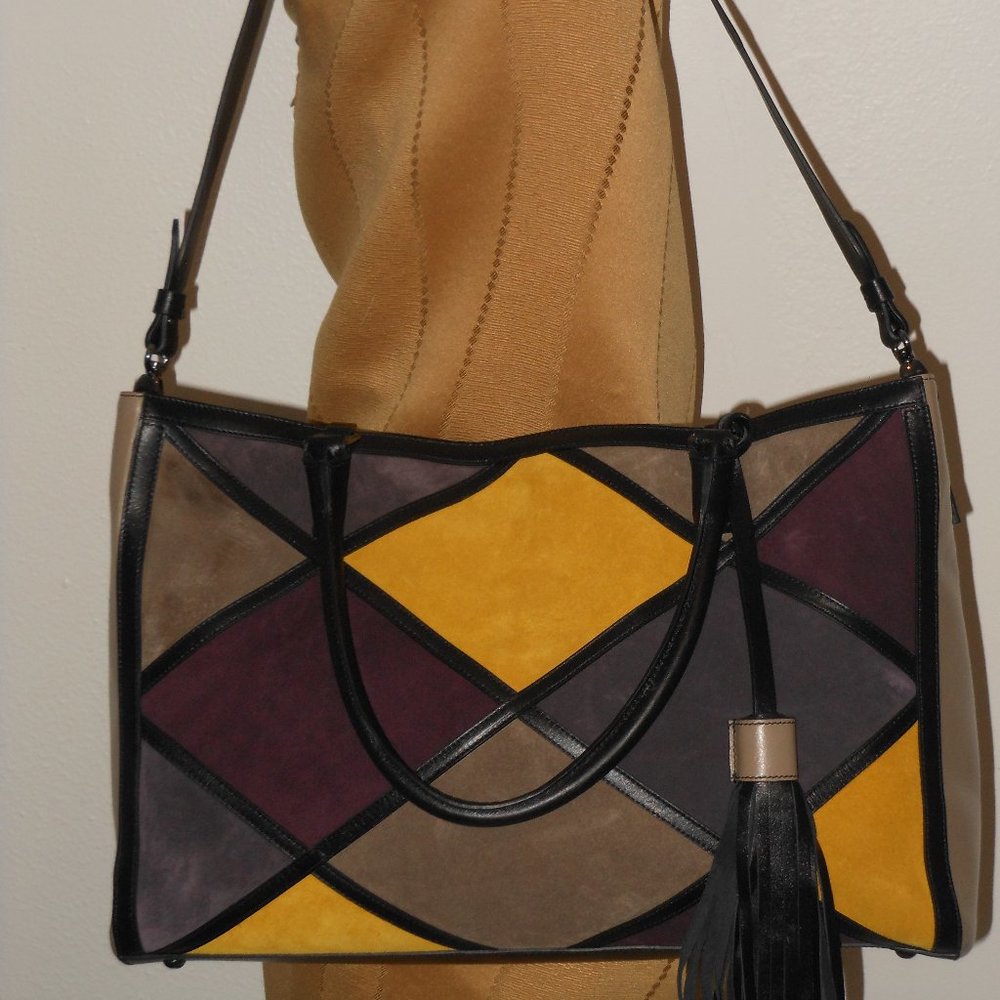 VITTORIA NAPOLI MADE IN ITALY OVERSIZE TOTE SHOULDER BAG